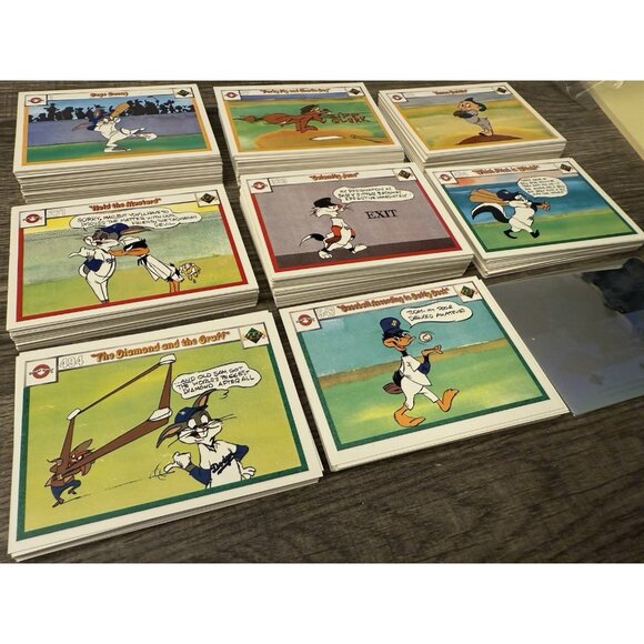 1990 Upper Deck Comic Ball Baseball 297 Trading Cards Set + 3 Holograms TC2 - Picture 3 of 4